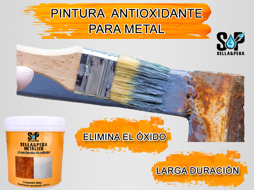 Pintura Para Metal Antioxido Repelente Agua Ecologico 1kg