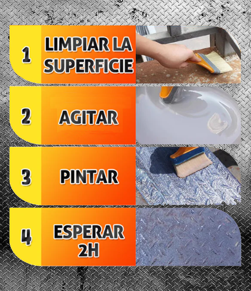 Pintura Para Metal Antioxido Repelente Agua Ecologico 1kg