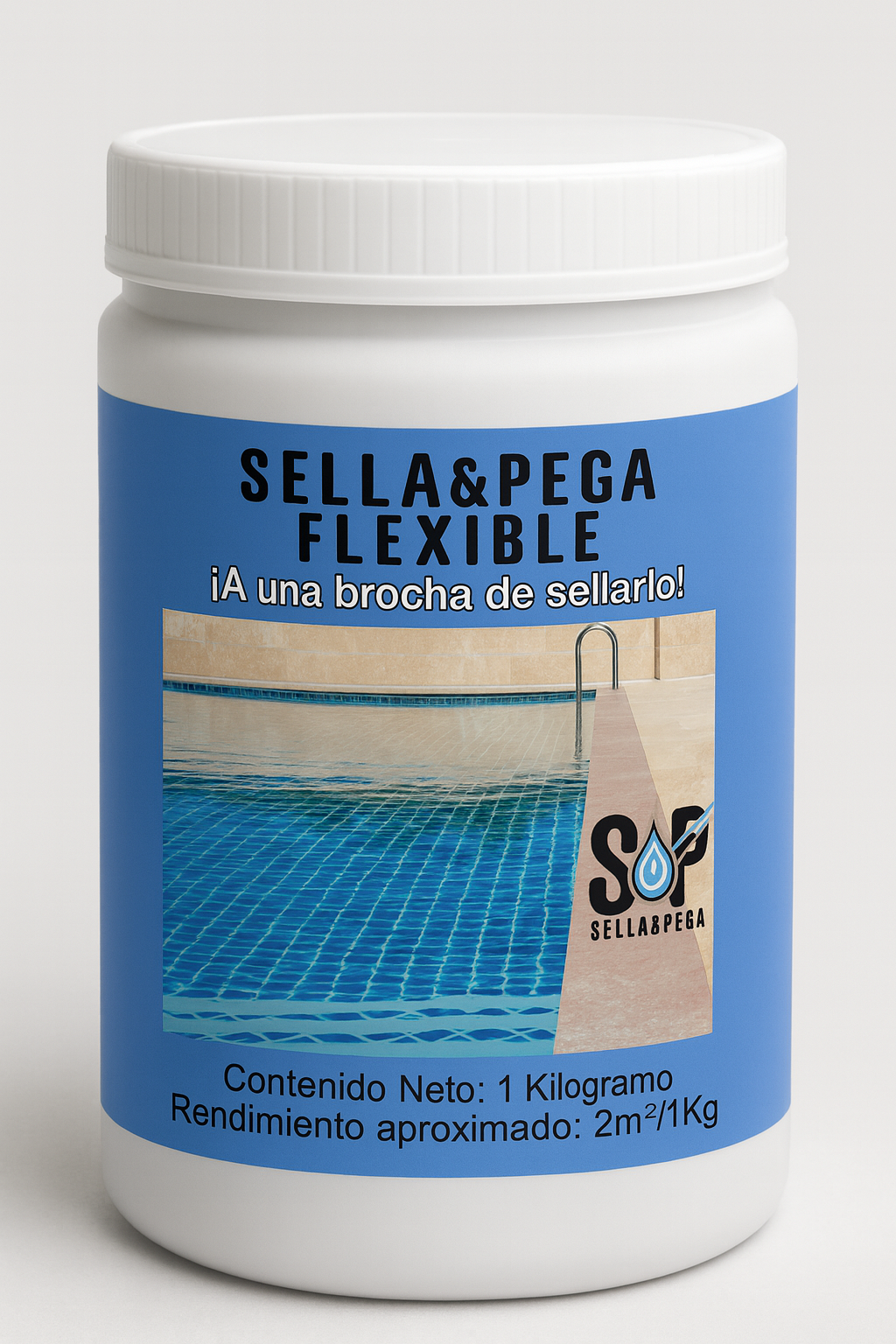 Sellador Grietas Alberca Aljibe Cisterna Pileta 1 kg