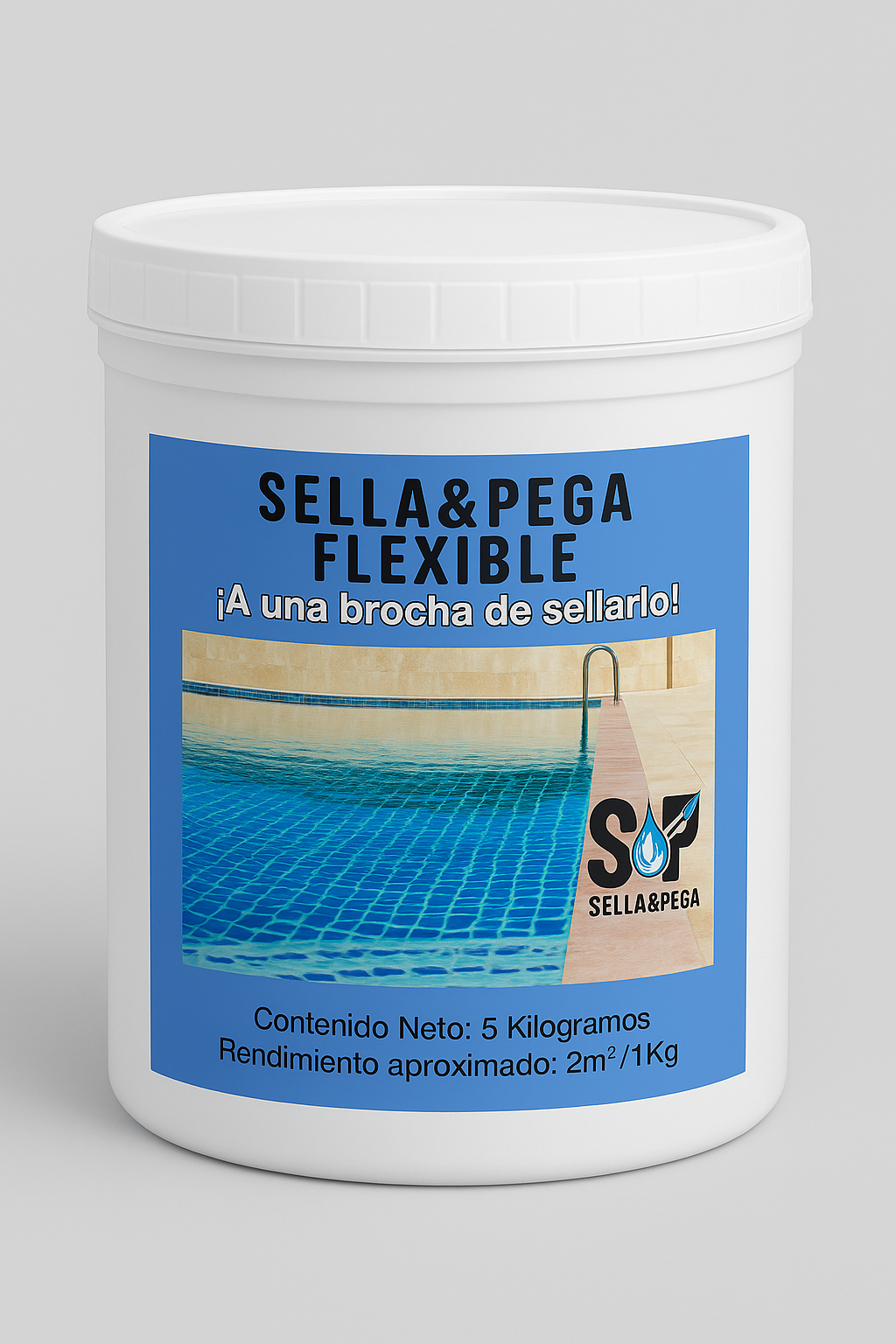 Sellador Grietas Alberca Aljibe Cisterna Pileta 5kg