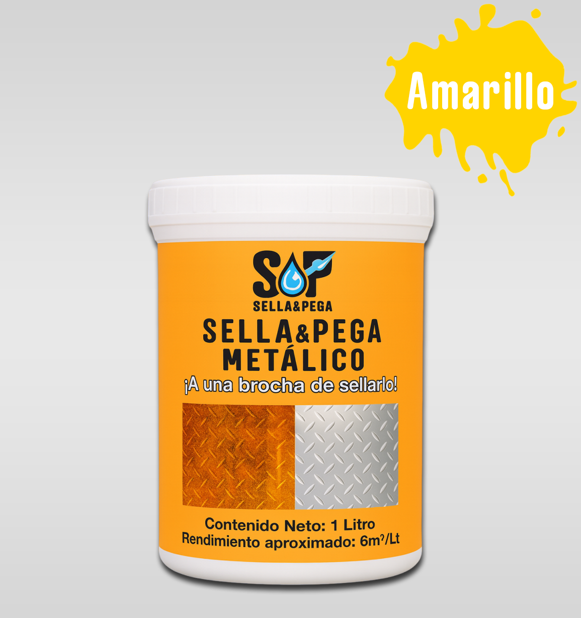 Pintura Para Metal Antioxido Repelente Agua Ecologico 1kg