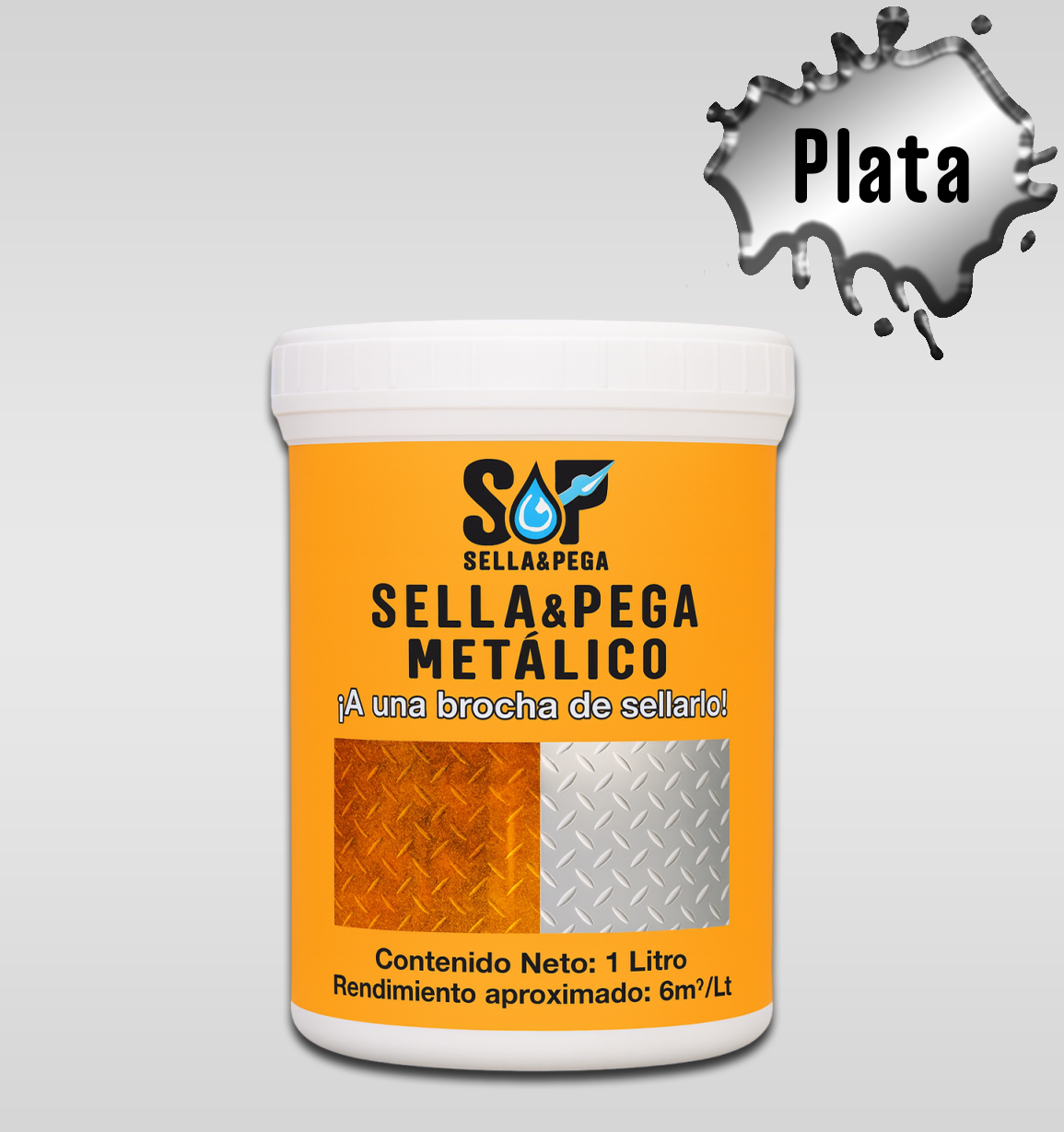 Pintura Para Metal Antioxido Repelente Agua Ecologico 1kg