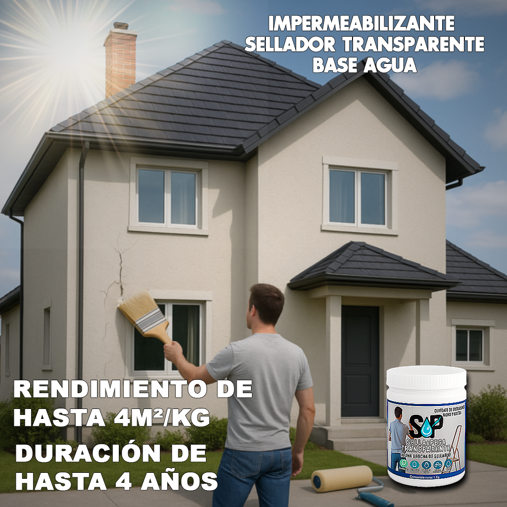 Impermeabilizante Sellador Transparente 1 kg